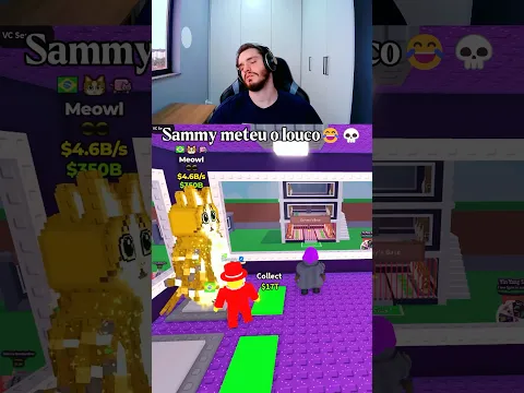 Sammy meteu o louco 😂💀 #roblox #stealabrainrot