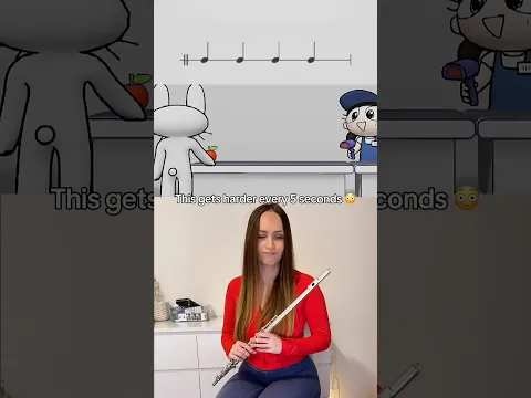 Pro flutist attempts impossible rhythm challenge 😮‍💨 #flute #music