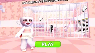 BALLERINA CAPUCHINA'S PRISON RUN! Obby Roblox Gameplay Walkthrough No Death 4K