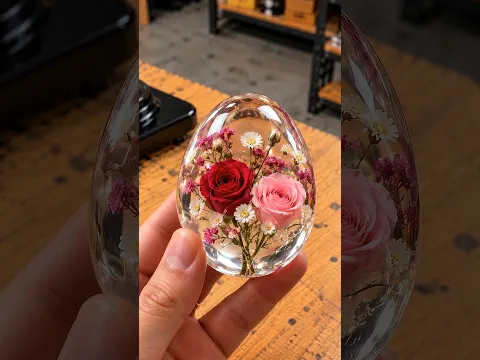Resin Flower Egg 🌹 #viralshort #diy #epoxy #resinart #epoxyresin #satisfying