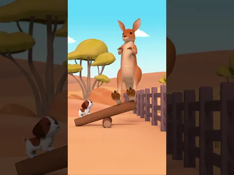 🐶 ¿Un cachorro adoptado por un CANGURO? | Leo, El Explorador | Animación #shorts