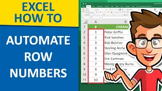 How to Automate Row Numbers in Excel | How to Use the Excel ROW Function