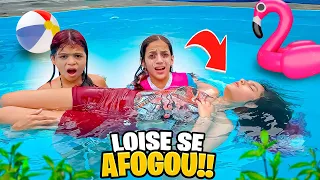 LOUISE NA PISCINA POR CULPA DA MANU A PRIMA JÉSSICA E FAMÍLIA)