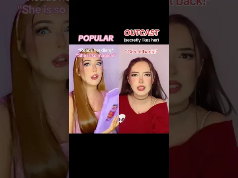#pov The popular girl reads the outcast’s diary and finds out she likes HER… #shorts
