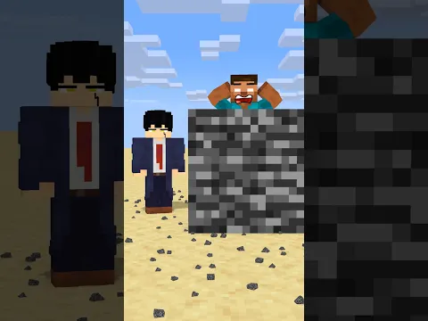 HELP Herobrine To Power Up Then Break Bigger And Bigger Bedrock #friendship #shorts #trending #anime