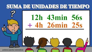 Cómo SUMAR Unidades de Tiempo: Horas, Minutos y Segundos