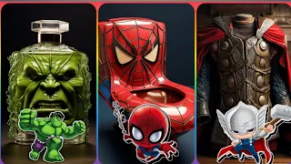 power full best avengers (part 13) 😋#marvel #avengers #toilet #spiderman #ironman #viral #trending