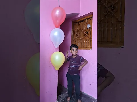 Lam no bong bay nhan qua bat ngol Burst balloons to receive surprise #shortvideo #viral