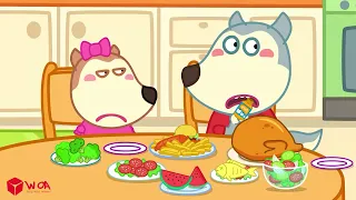 Oh No! Muscle Wolfoo is Locked in Prison! - Healthy Food vs Junk Food | Wolfoo Channel New Episodes