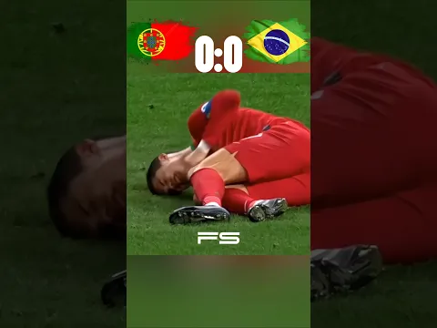 The day Ronaldo destroyed Neymar | Brazil vs Portugal is Ronaldo injury 🤯🥶 || #football #shorts #cr7