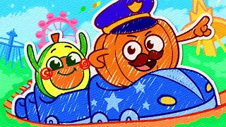 Safety Tips on the Airplane and Rules of Conduct on the Bus | Kids Cartoon by Pit & Penny Stories🥑✨