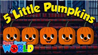 Five Little Pumpkins (Counting Song) 🎃 Hot Cocoa Edition | Henry Hoover World