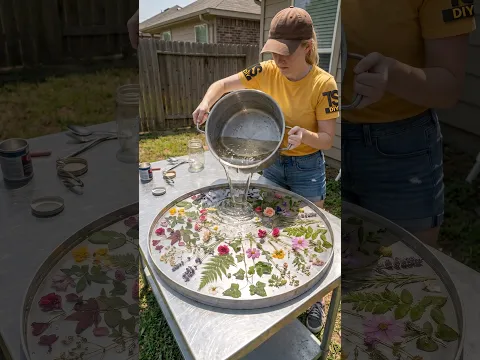 Plastic bottles became this table