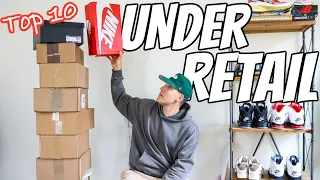 Top 10 Sneakers UNDER RETAIL on Stockx RIGHT NOW