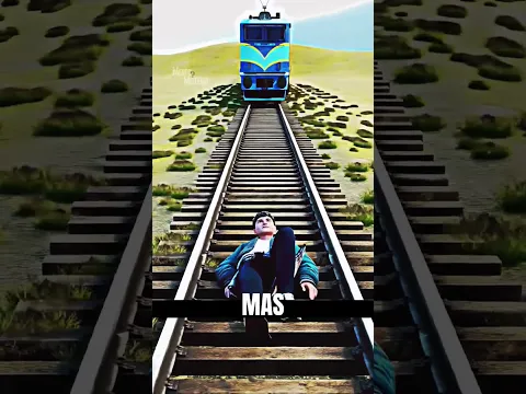 o que acontece se você deitar nos trilhos do trem? #shorts