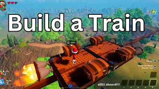 How to Build a Simple Train in LEGO Fortnite #LegoFortnite
