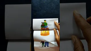 Mom Dad love hearttouching realstory art#momdad #love #maa #papa #storyart#kahani