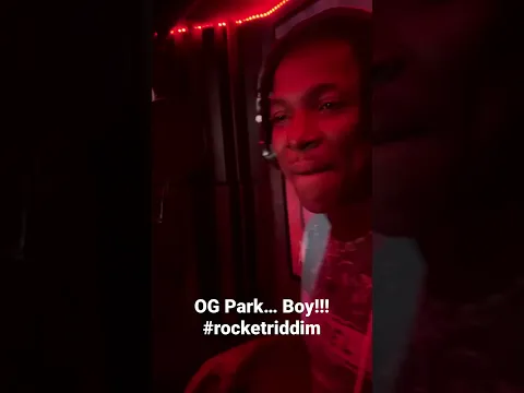 OG Park inside the building putting down his track on the Rocket Riddim.