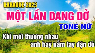 Một Lần Dang Dở Karaoke Tone Nữ Nhạc Sống gia huy beat