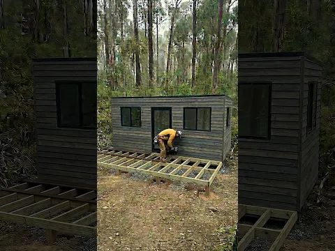 From a tent in the forest to a real home. 🛠️(AI story)