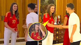 جافي يلتقي بأميرة إسبانيا لأول مرة 😍