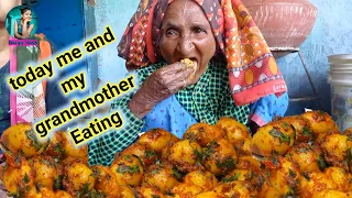 village aloo || Eating Show || Eating Poitabhat with Aloo Bhorta, Baigan Bhaja || asmr mukbang II