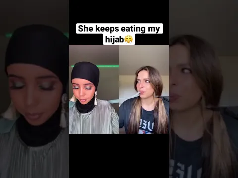 She keeps eating my hijab😤 #shorts