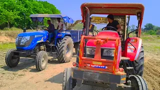Sonalika Di 5010 & Arjun Mahindra 605 || Powerful Tractor Hubby Mitti Loading #videos 