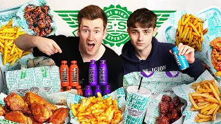 BROTHERS TRY EVERYTHING ON THE WINGSTOP MENU