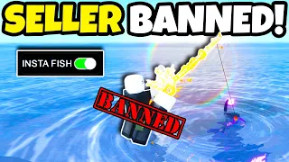I BANNED The BIGGEST EXPLOIT SELLER On FISCH Roblox!