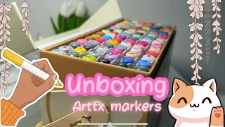 ✨ASMR ✨Swatch my 170Markers with Me! Arttx oros and alp