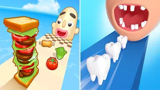 Sandwich Runner VS Smile Rush Android iOS Gameplay #3