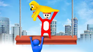 ARROJANDO COMPAS EN GANG BEASTS 😂 LOS COMPAS DE PLASTILINA
