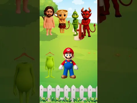 todo mundo está sem roupa 😱👖👗👕. pode ajudar? jesus 😇, diabo 👿, capuccino ☕ e Grinch 🟢.