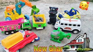 O no🤯!Ghar🏕banane ke liye Gudiya जा रही थी बालू और गिट्टी लेने🚜 tabhi Raste Me मिला Khatarnak Billi😹