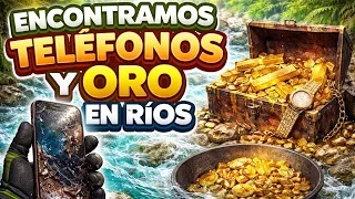 Encontramos telefonos y oro en ríos