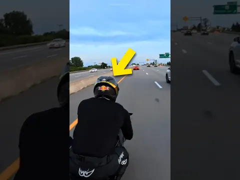 This Biker Made a Huge Mistake Challenging a Supercar!