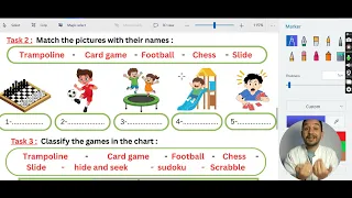 مراجعة الإختبار السنة الرابعة ابتدائي لغة انجليزية