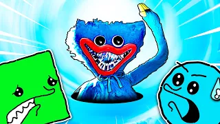 POPPY PLAYTIME pero HUGGY WUGGY ES NUESTRO PRIMO | Cuadradito y Circulito