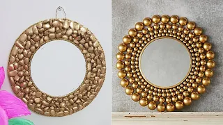 6 DIY  Decorative Round Mirror Wall Décor!