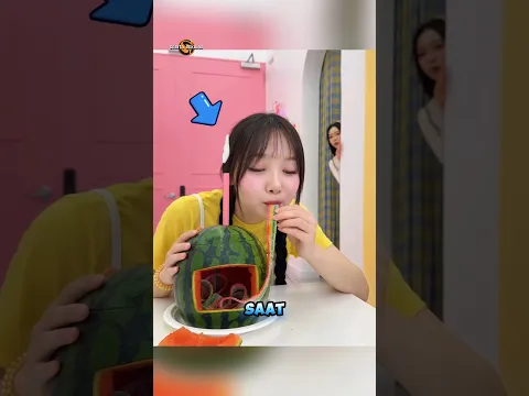 Ketika bawang putih makan permen sour belt ❗#shorts #viralvideo
