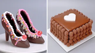 How To Make Chocolate Cake Decorating Ideas | Most Satisfying Cake Decorating Tutorials