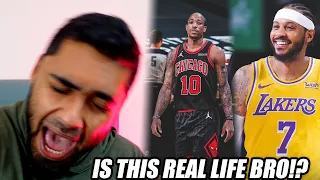 DEMAR DEROZAN TO THE BULLS!! CARMELO ANTHONY TO THE LOS ANGELES LAKERS! IS THIS REAL LIFE!? REACTION