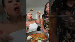 Make spicy Buldak noodles with me
