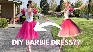 I Made Genevieve's 12 Dancing Princesses Ballet Dress! | DIY Barbie Movie Costume