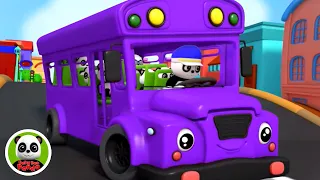 Wheels On The Bus Go Round And Round | Cartoon Bus For Kids | Nursery Rhymes and Baby Songs