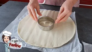 Pasta sfoglia ripiena, idea facile per l’antipasto di Natale🎄 Ghirlanda natalizia