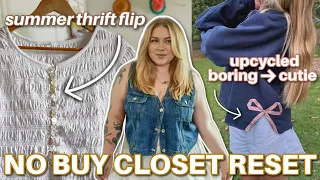 I'm NOT BUYING summer trends so I did this instead 🧵✂️♻️ (upcycle, repair, patchwork sewing)