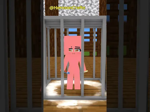 Help Baby Sadako Escape Prison Challenge PART 3 (Imagine Bones) #minecraftshorts #fypシ #bones