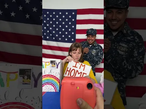 Homecoming soldier stuns future fiance! #shorts